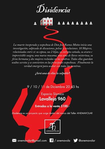 anemavolar's tweet photo. 9/ 10 / 11 de Diciembre. @EspacioSismico 
"Disidencia" https://t.co/hhB6PqTfai