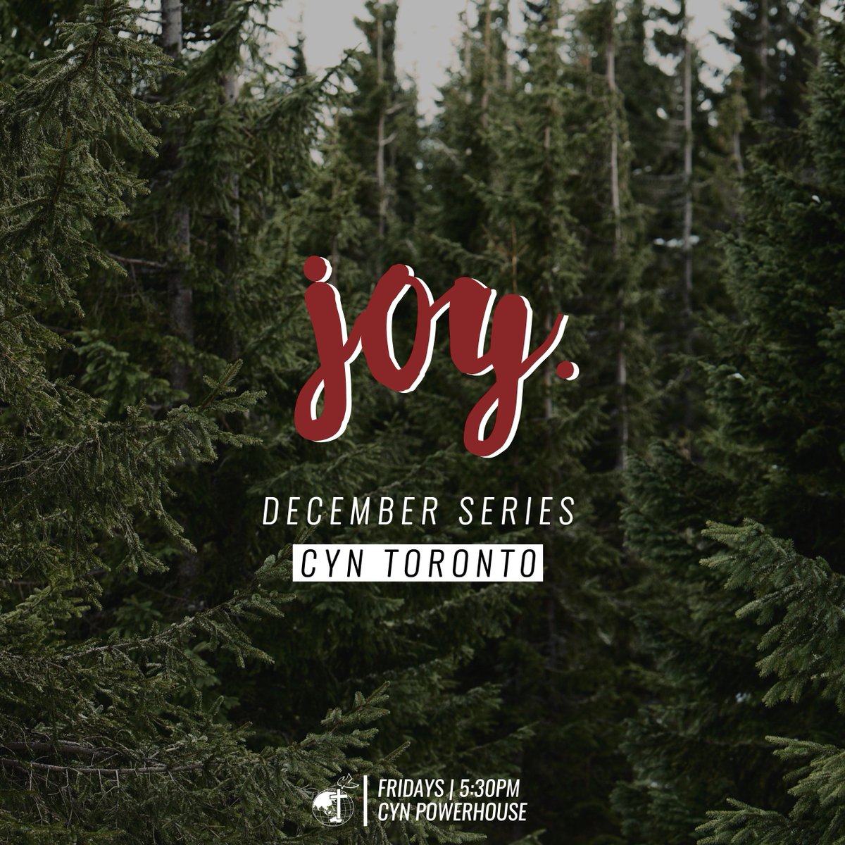 CYN_Toronto's tweet photo. This December join us at Powerhouse at @JILCornerstone as we reveal the one and only answer to finding and keeping JOY. 👐☝️ #CYNJOYSERIES https://t.co/7QdA55DWKf