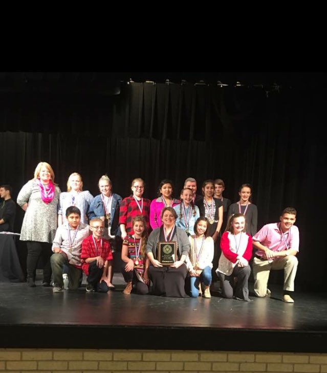 colorado_isd's tweet photo. Congrats Colorado MS One Act Play District Champions!  We are proud of u, Go Wolf Nation! 🏆🎗🏅 https://t.co/WvV8mktw0U
