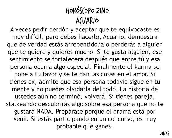 zinos__'s tweet photo. #HoróscopoZino #Acuario
Parte I &amp; II https://t.co/Lf3Gi0cyTC