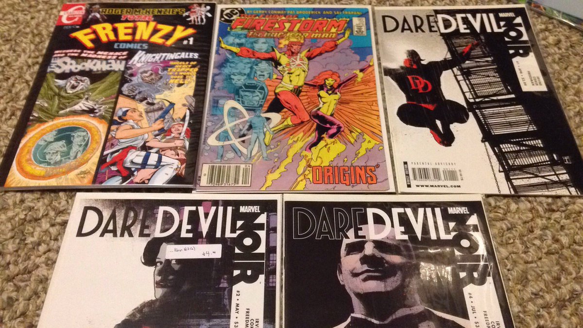 KandMComics's tweet photo. This week in the #ReadPile. What a great line up:) #comics #Firestorm #Daredevil #SpookMan https://t.co/4saRs66iPk