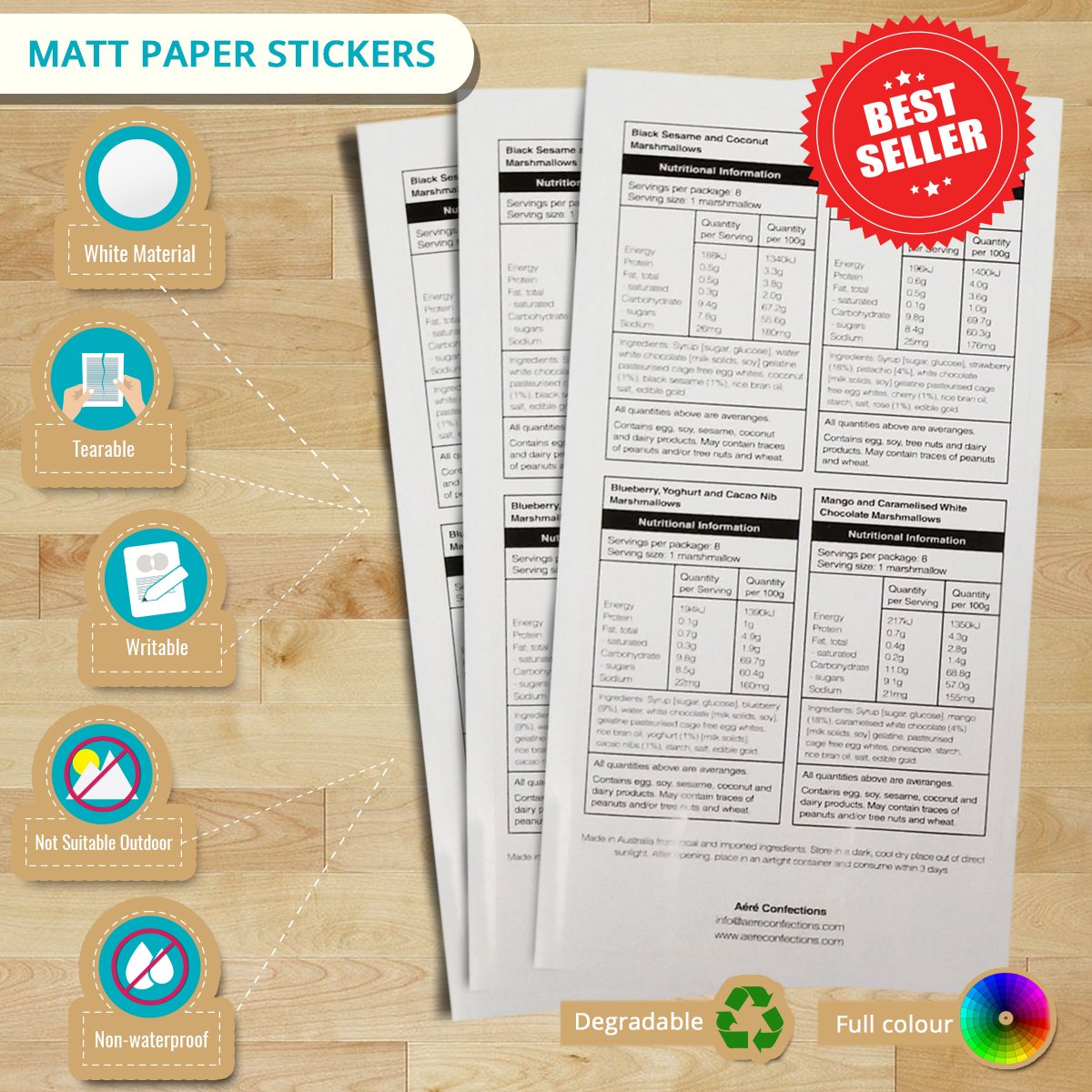 OzStickerPrint's tweet image. Do you know that #MattPaperStickers are perfect choice for Nutritional #Labels? Understand more details here goo.gl/2eysBS