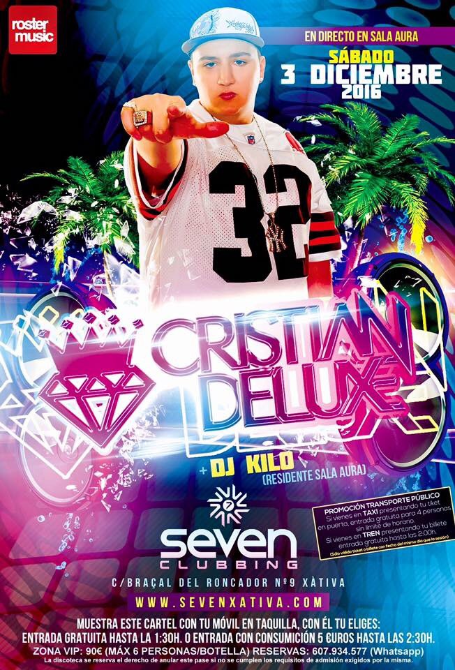 Este sábado <a href="/CristianDeluxe/">Cristian Deluxe</a> en <a href="/auraxativa/">Aura Xàtiva</a>‼️