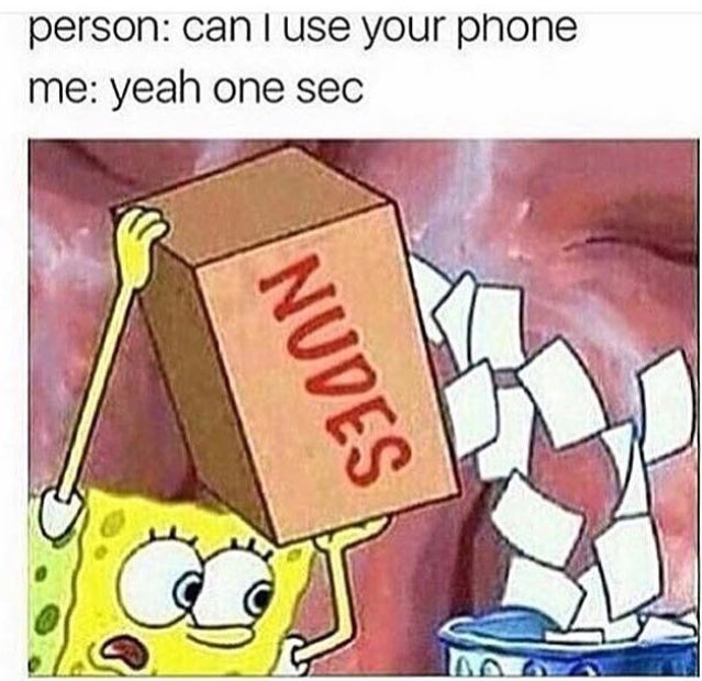 Every time!! My phone is a minefield of nudes and porn 😂 #funnymemes #thenakedlady https://t.co/0ZGK