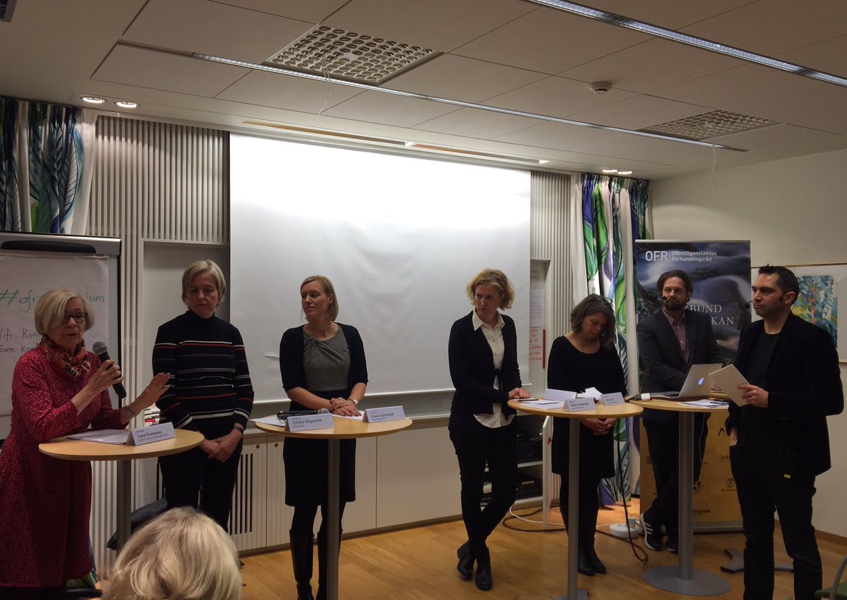 Intressant debatt om nyheter i DiskL, med bla Lena Svenaeus, @S_K_L, <a href="/TCOSverige/">TCO</a>, <a href="/JaimeAleite/">Jaime Aleite</a>  #ofr_seminarium #diskriminering <a href="/akademssr/">Akademikerförbundet SSR</a>