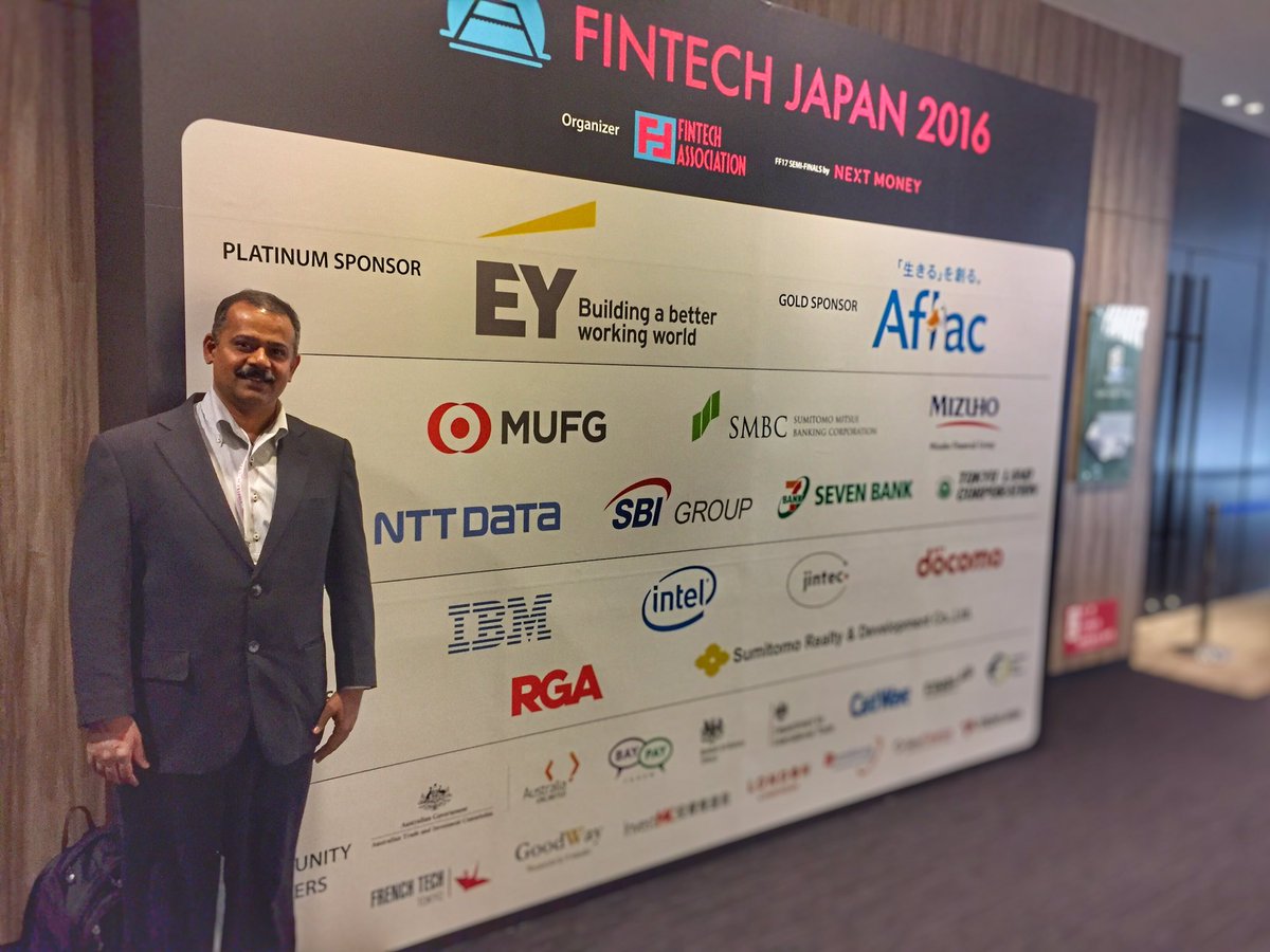 gundyabhau's tweet photo. At #FinTechJAPAN2016 . Didn't know #NTTDATA is a silver sponsor for this event. :-) https://t.co/CT53kQ8Fxy