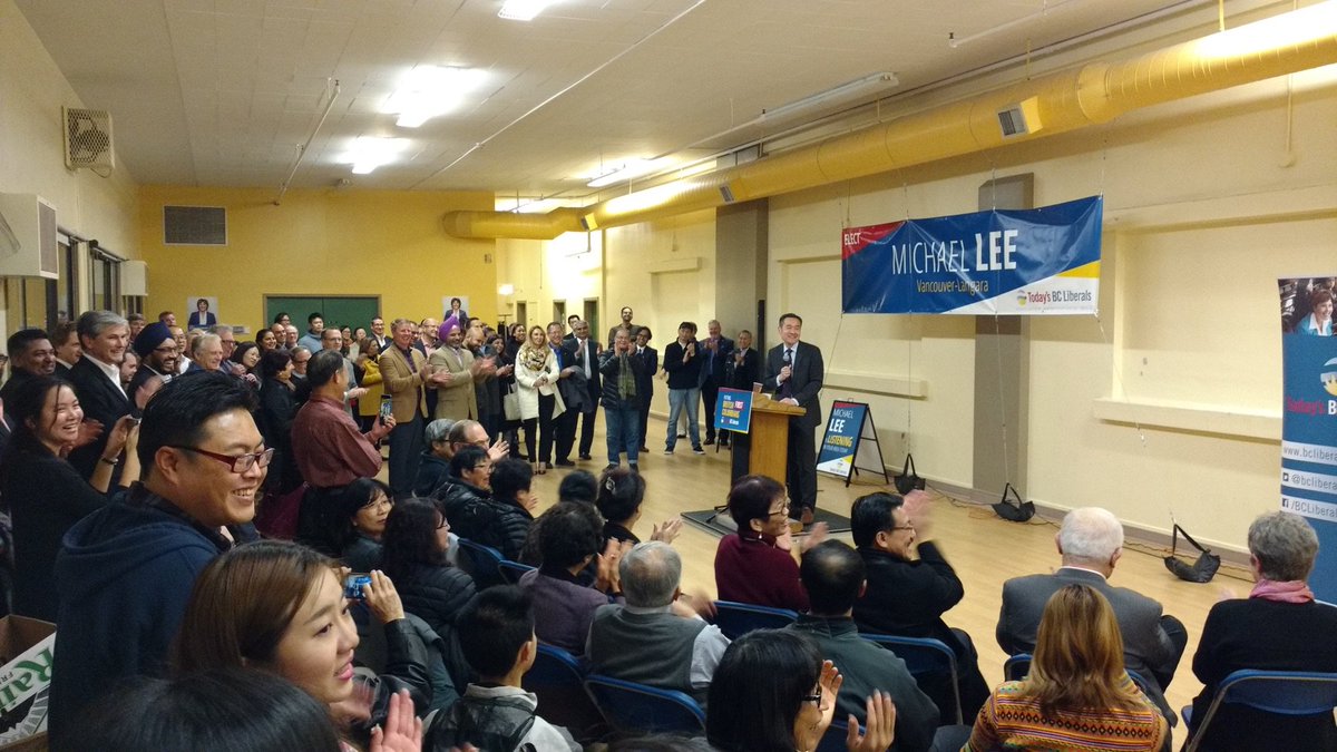 MichaelLeeBC's tweet photo. I am truly grateful to Premier @ChristyClarkBC and the @BCLiberals for giving me this opportunity to be the candidate for @LangaraBCLibs. https://t.co/MdyxS6Ne74