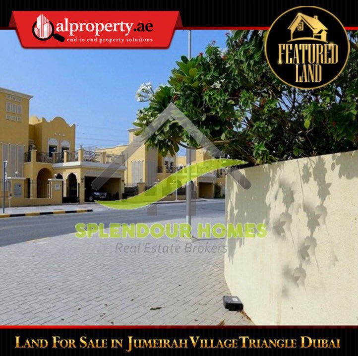 alpropertyae's tweet photo. Looking to build your own house? Check out this property in #JumeirahVillage #Dubai #FeaturedLand #RealEstate #Property https://t.co/Cnja7MuNqa