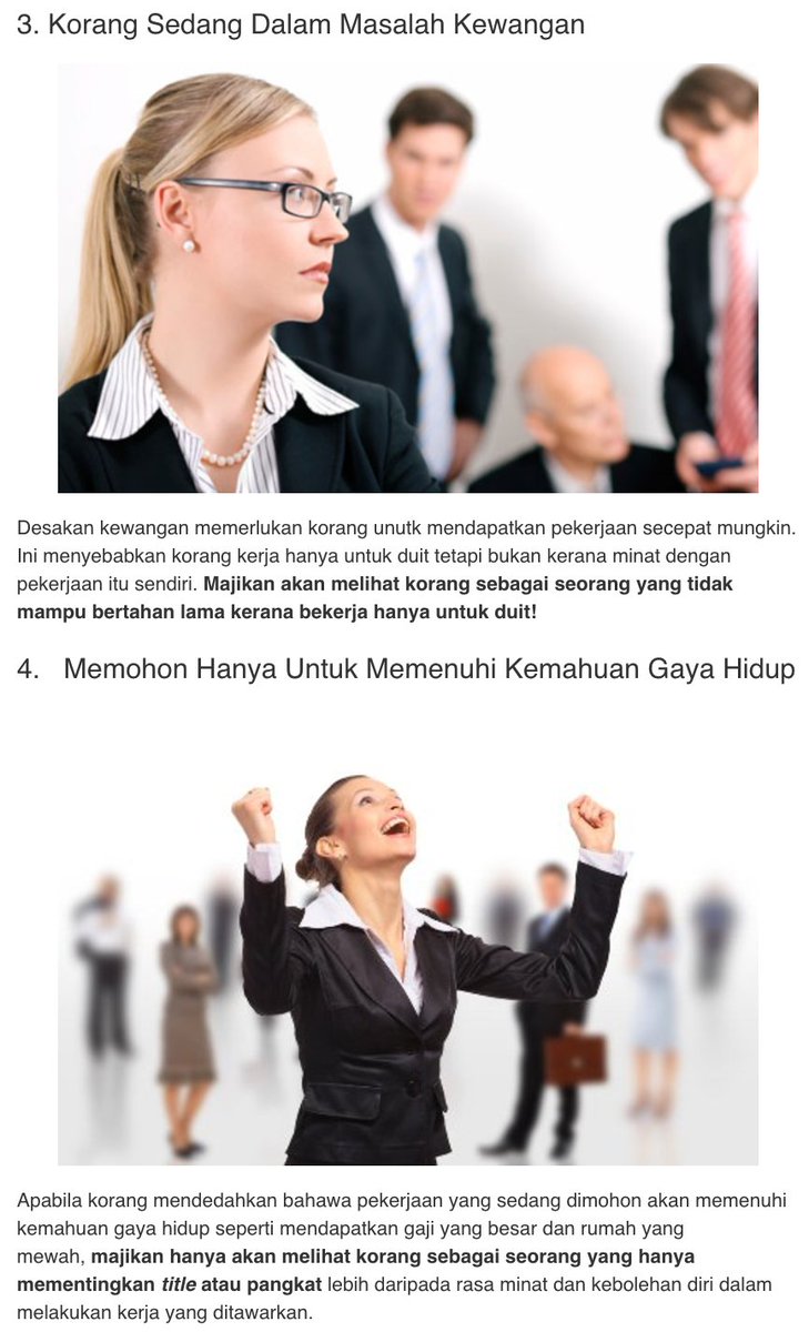 MauKerjaMY's tweet photo. Masa Temuduga Kerja, Jangan Dedahkan 6 Perkara Ni Depan Majikan! https://t.co/z8Z6raINxm