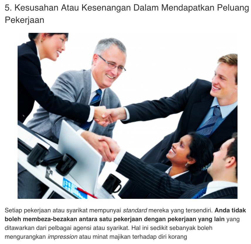 MauKerjaMY's tweet photo. Masa Temuduga Kerja, Jangan Dedahkan 6 Perkara Ni Depan Majikan! https://t.co/z8Z6raINxm