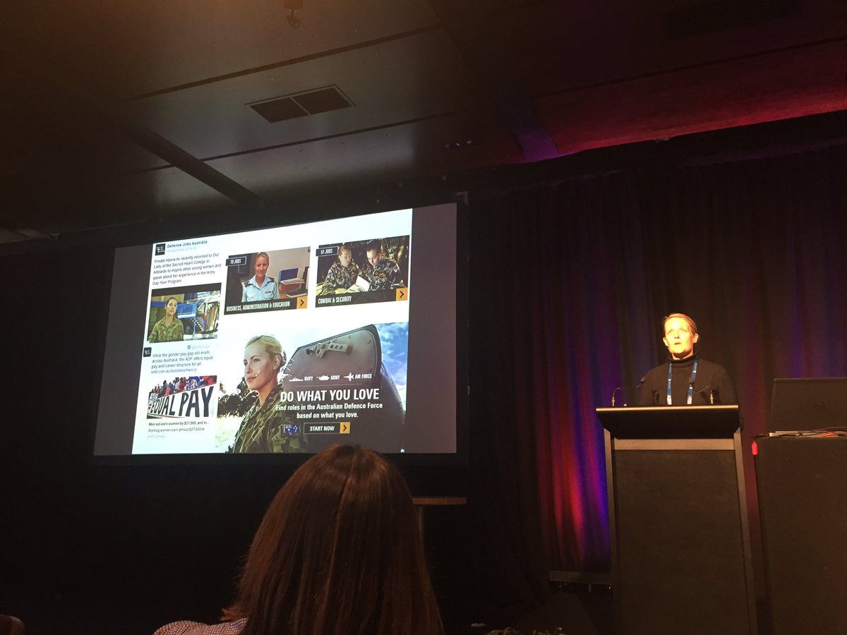 UON_TTRC's tweet photo. School student aspirations for Defence Force careers informed by pre-conceived/outdated ideas - Dr Leanne Fray @defencejobsaust #AARE2016 https://t.co/h1p4VKS4EJ