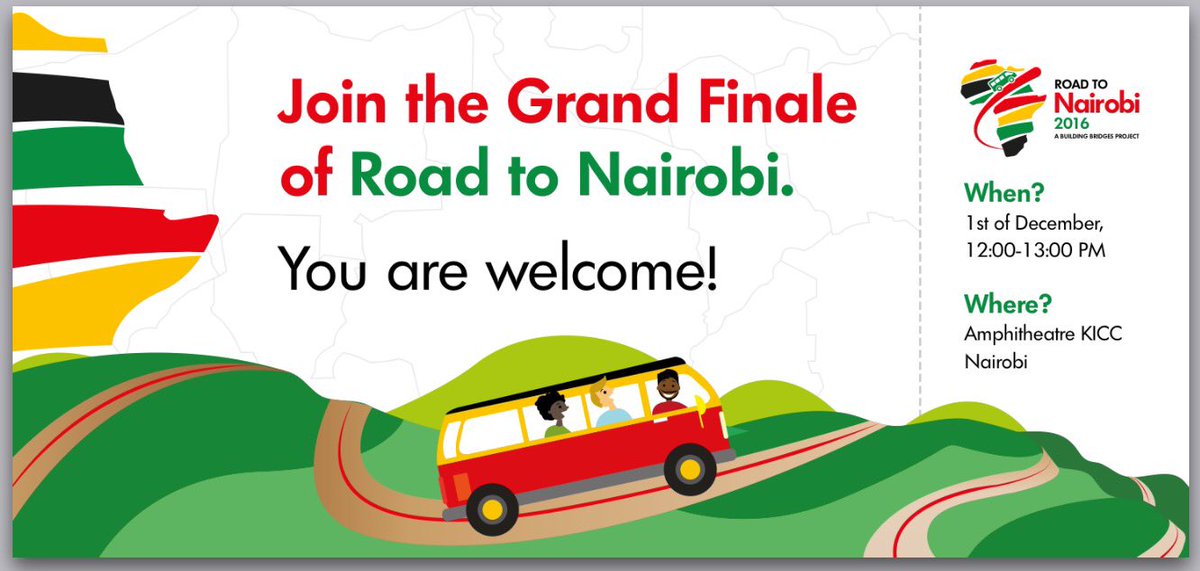SDGaction's tweet photo. Today at 12pm, don't miss the exciting finale to #RTNB2016 in the amphitheater #GPEDC #HLM2 #Nairobi @DevCooperation https://t.co/yljG2zjHTG