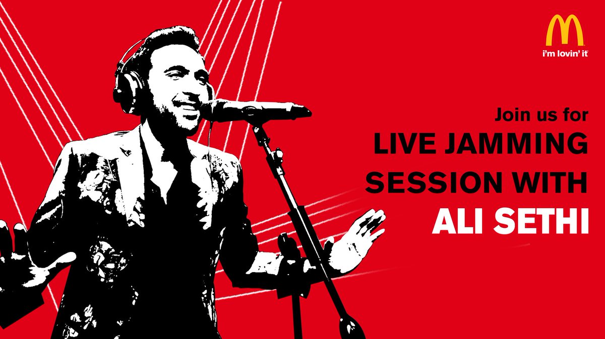 McDonaldsPK's tweet photo. Catch @alisethimusic #LIVE 2day @McDonaldsPK Gulberg Lahore @ 8PM! Meet Ur fav star & WIN signed goodies via lucky drw! #McDonaldsimlovinit https://t.co/CjxyuB5p9a