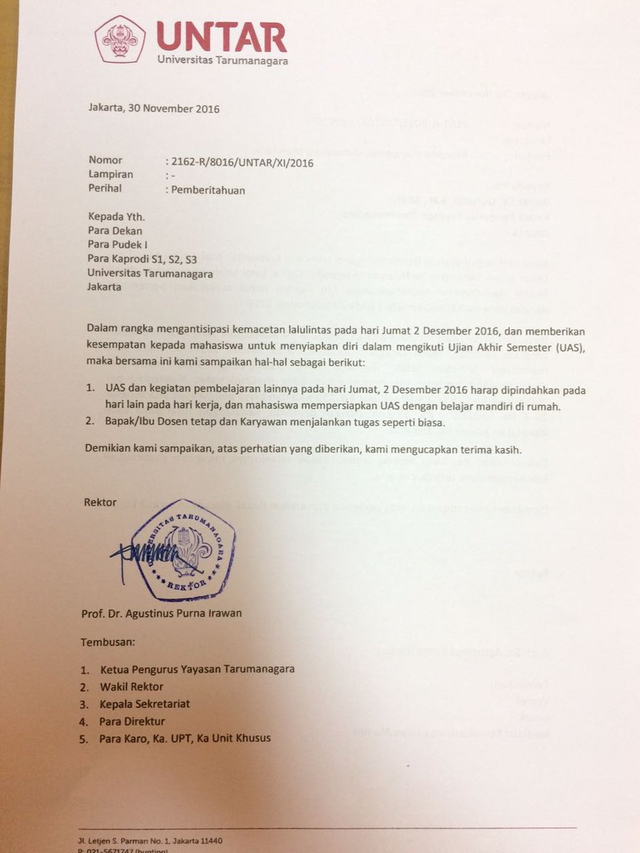 Pengumuman untuk tanggal 2 Desember 2016 <a href="/BEMFE_UNTAR/">BEM FE UNTAR</a> @Dpmfeuntar <a href="/IMMANTA_/">IMMANTA</a> <a href="/ImaktaUntar/">IMAKTA UNTAR</a>