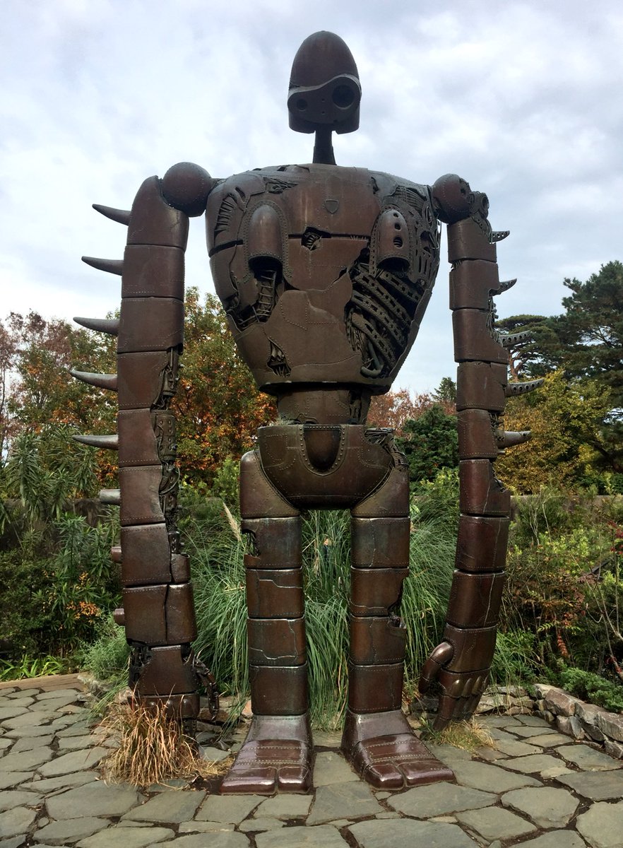 popandzebra's tweet image. The guardian of ghibli museum. #studioghibli #robotsoldier #japan