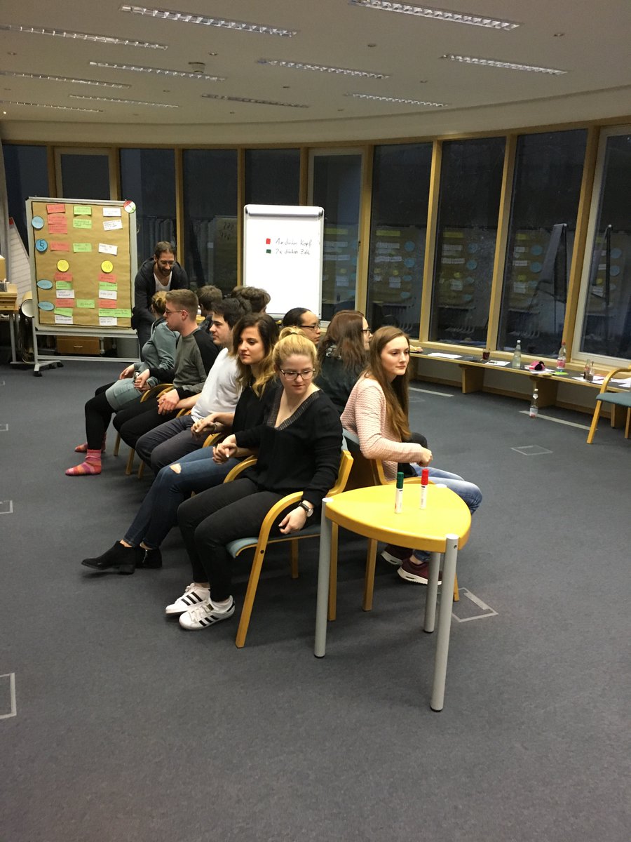 Tagschicht Nummer 2, wir starten. Ist einem WarmUp zum Wach werden. #TNFprojekt