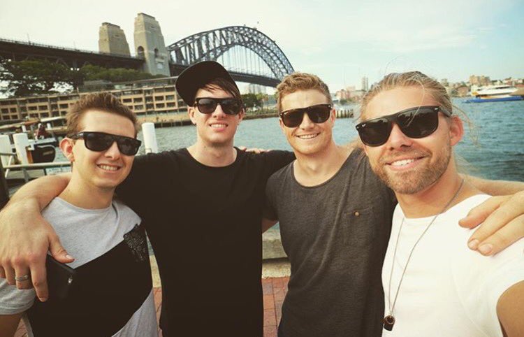 LukeyJ's tweet photo. Fun couple of days with the lads @M4SONIC @MidtownJack & @Uberjakd in Sydney for #EMC2016 https://t.co/Q7FSyU0aRi
