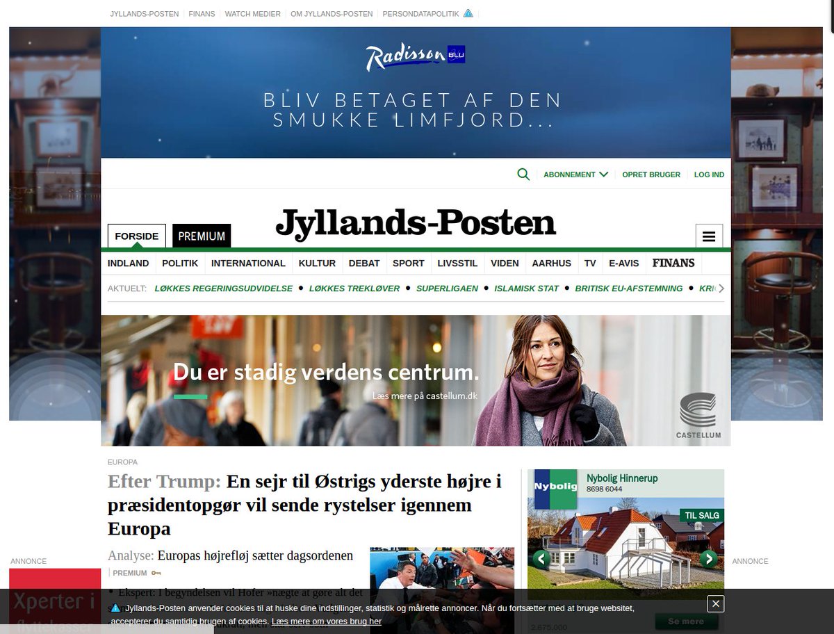 MichalSkogemann's tweet photo. This is why i use adblockers @jyllandsposten #whereisthecontent #overwhelmed #toomuch #Adblock #adblocking https://t.co/hpqwfNaVv6