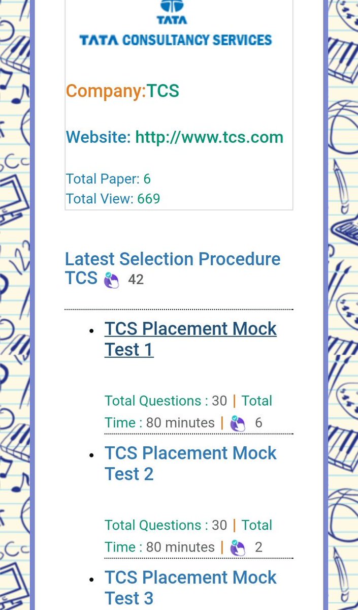 q4interview's tweet image. Q4I added 6 mocktest based on latest pattern of TCS
q4interview.com/com_test.php?b…

#tcsplacementpaper  #freshersjob #placementpapers #q4interview