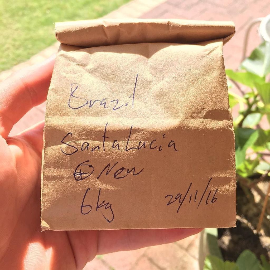 essenceofcoffee's tweet photo. Roasting samples of our new Brazil for home brewing — Santa Lucia. #sogood performed excep… https://t.co/DvFKMK0ZsL https://t.co/iwldOfhPjf