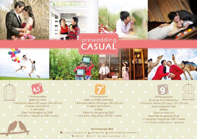 Casual Prewedding Photo Package in Bali, start from Rp.4,5 jt , Book now ! jazzphotograph.com