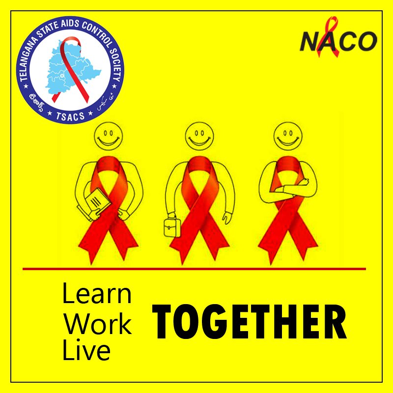 Learn together. Work together. Live Together. Together we can fight AIDS. #FightAIDSnotPeople