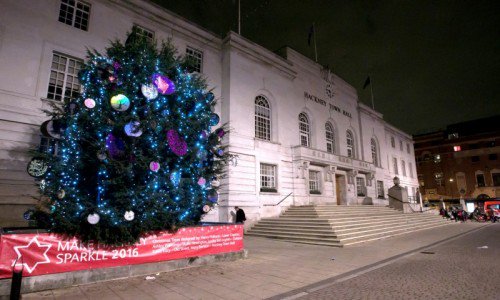 LoveHackney's tweet photo. Can you spot all five fashion #Christmas trees dotted around #Hackney? https://t.co/rvHYDxjUus #MakeHackneySparkle https://t.co/YCHeJu0eok