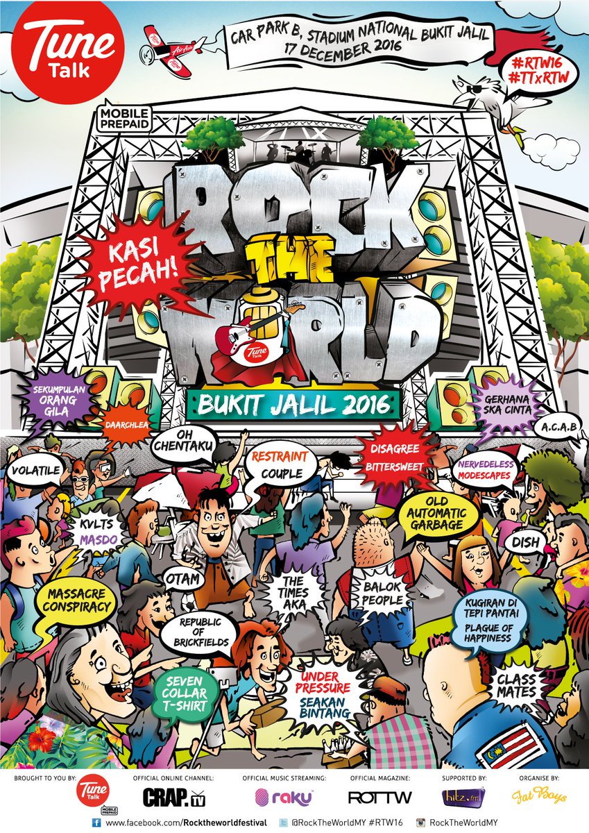 Ok gang! Dah lama sangat kita simpan full line up #RTW16! Orang tua tua kata, tak elok simpan lama lama. So here you go! \m/