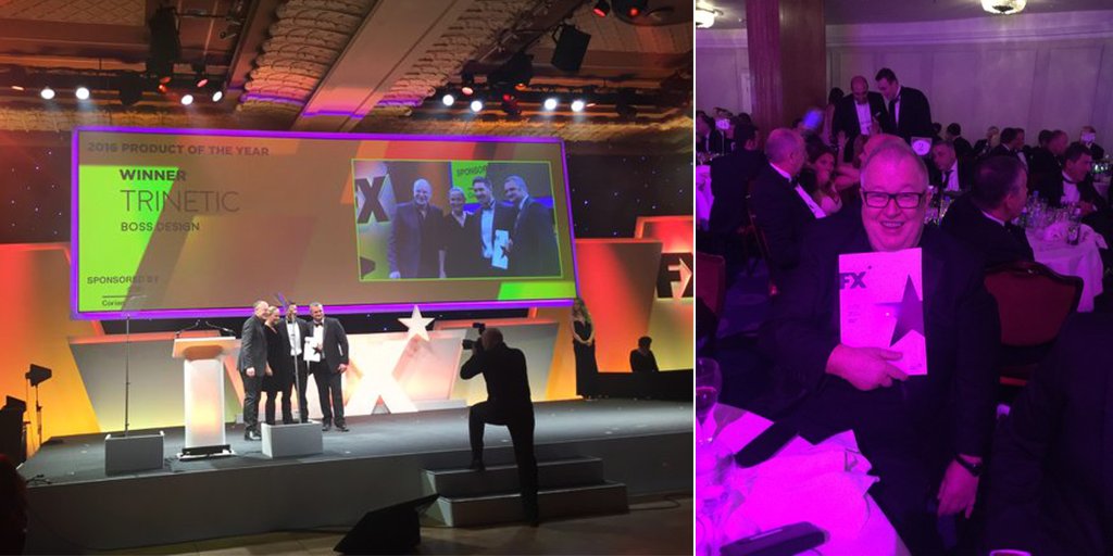 Boss_Design's tweet photo. We're proud to announce that #Trinetic has won #Product Of The Year 2016 #FXAwards2016! Find out more here https://t.co/0Wdb4FZsJn https://t.co/o1mpx0VGeo