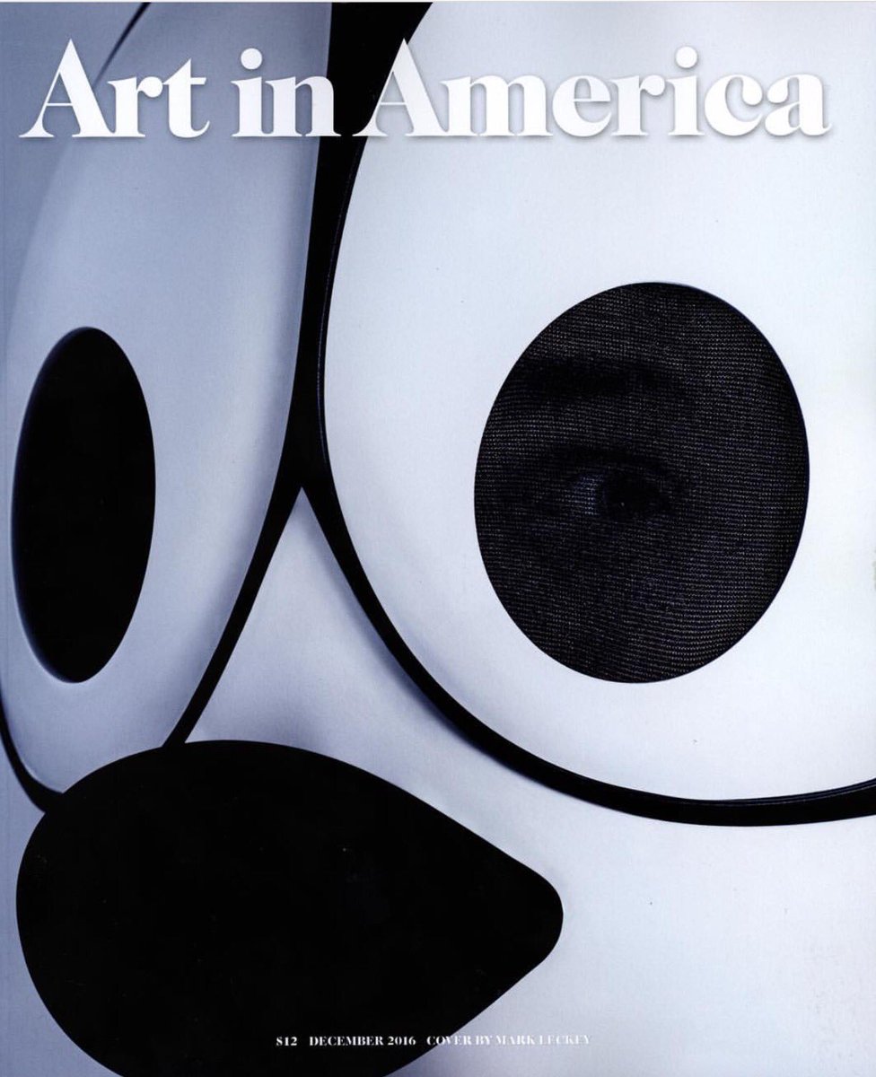 Mark Leckey on cover of Dec 2016 <a href="/AiANews/">AiANews</a>. Don't miss Mark Leckey: Containers and Their Drivers <a href="/MoMAPS1/">MoMA PS1</a> thru March 5, 2017 😺