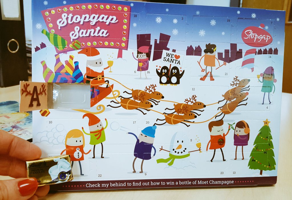 MegGiles6's tweet photo. Thank you @stopgap you lovely lot for my delicious @LindtUK advent calendar 😍 #Happy1stOfDecember 🎄🎉 https://t.co/oRBsdG1njr