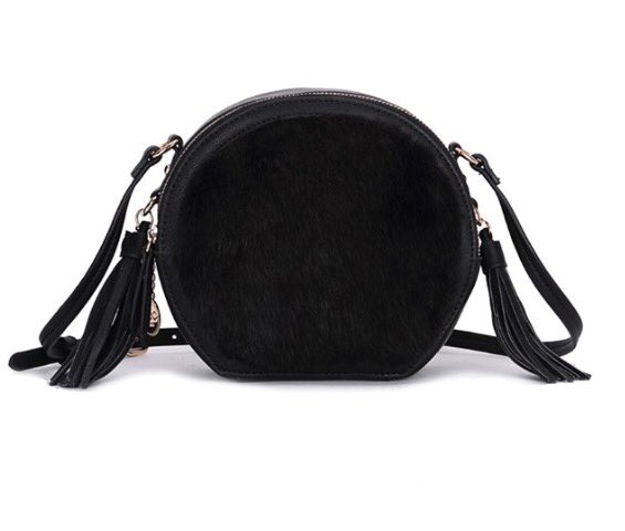 #furbag #fauxfur #blackbag #circlebag #bagalert #baglover #bagaddict #womensboutique #boutiqueshopping #lovetoshop  #bags #fashionstylist