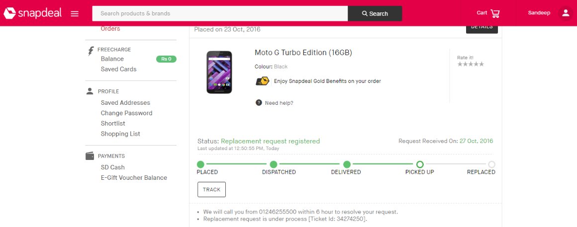 SandeepKBiswal's tweet photo. Buying from @snapdeal is a worst experience of online shopping in my life. These people are #Fraud #MastersOfFraud #SnapdealFraud . Attached https://t.co/ArAuAPhUqt
