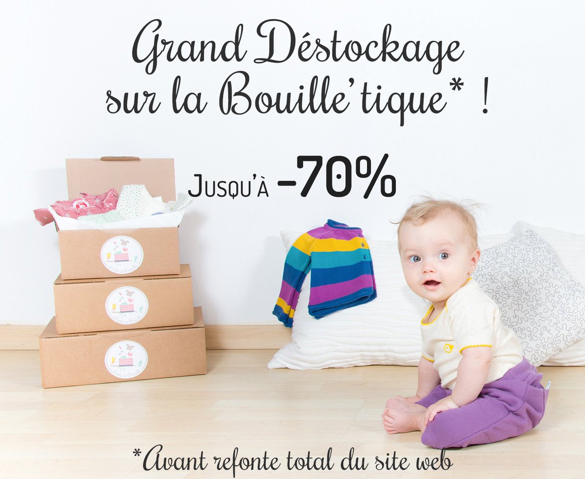 BoiteABouille's tweet photo. GRAND DÉSTOCKAGE VÊTEMENTS BÉBÉ BIO ! Jusqu'à -70% sur toute la Bouille'tique avant refonte du site ! Vite, après Noël ce sera trop tard... https://t.co/31WDsSZ0vt