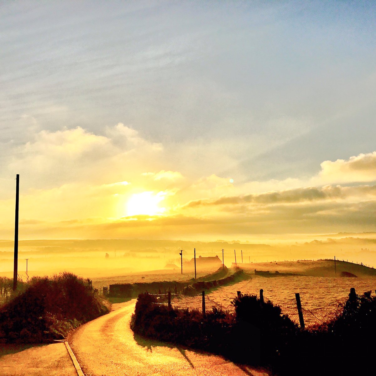 1chippychippy's tweet photo. Misty morning #Anglesey https://t.co/mAWu0avra4