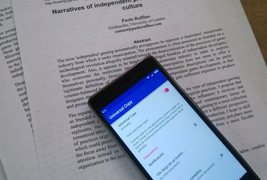 Uptodown_es's tweet photo. #UniversalCopy es un portapapeles para Android que permite extraer textos de cualquier app. https://t.co/b1HlIHoVZ1 https://t.co/P6uXtE9bRk