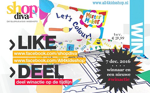 ShopdivaNL's tweet image. Vergeet je onze #winactie samen met #webshop All4kidsshop niet? Ga snel naar shopdiva.nl/prijsvraag