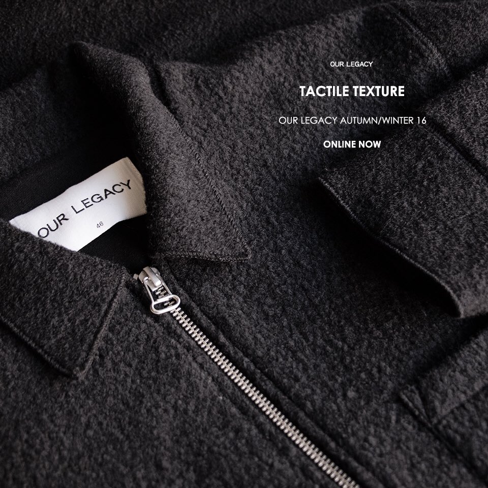 our legacy raw edge blouson