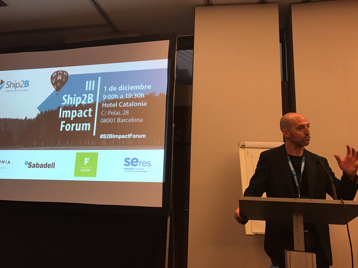 Aquellas marcas que no se acerquen a la sociedad no sobrevivirán en el futuro <a href="/xavierpont72/">Xavier Pont</a> cofundador de @Ship2B #S2BImpactForum