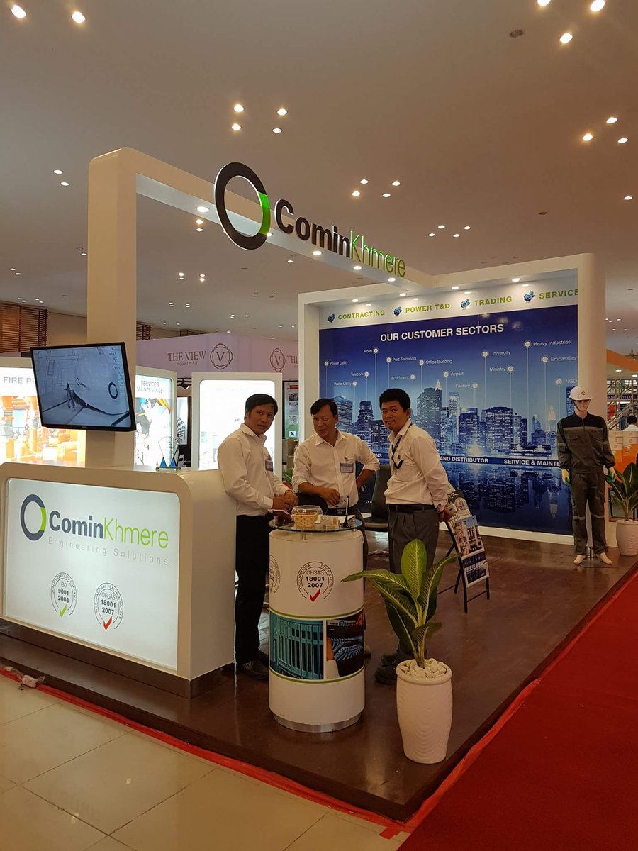 Plusieurs de nos membres participent au Salon de la Construction et de l'Industrie qui se tient en ce moment à Phnom Penh.