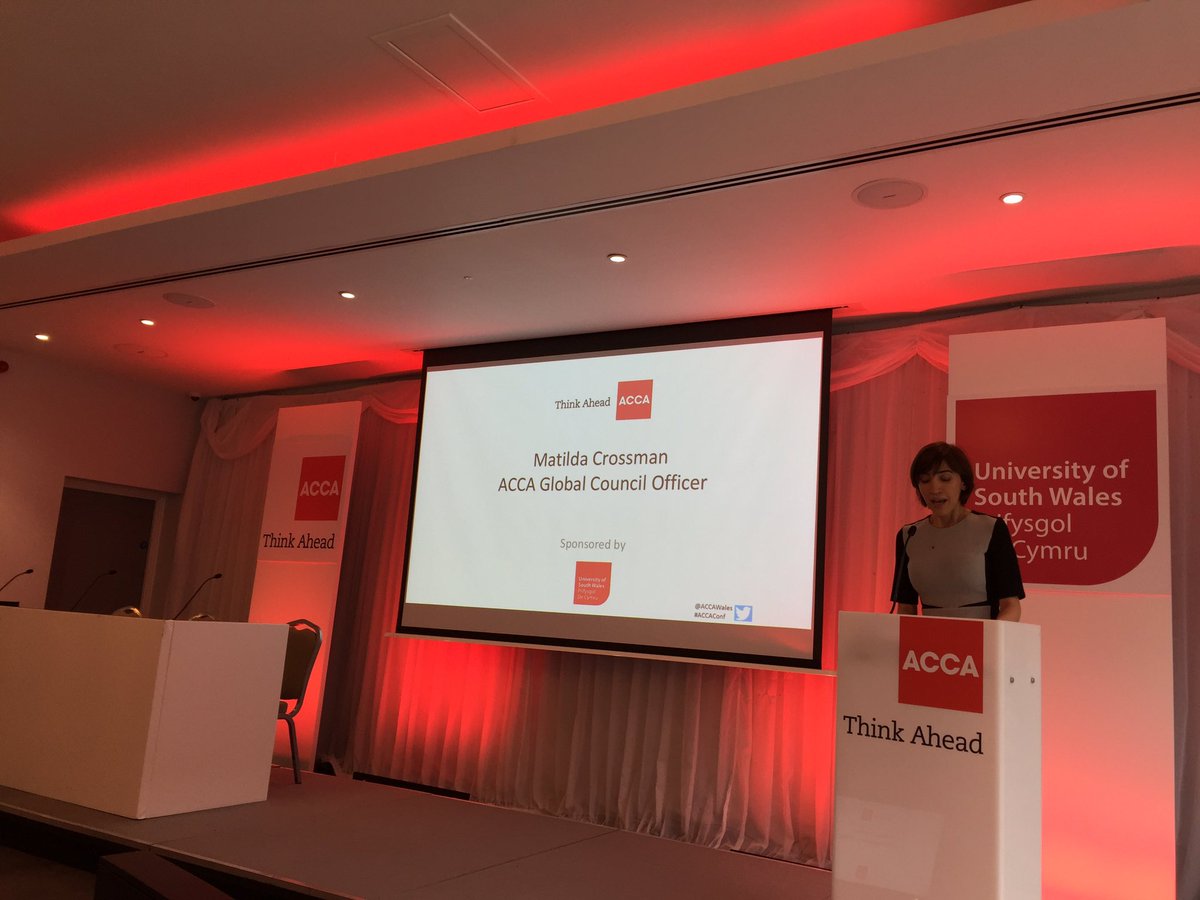 ACCAWales's tweet photo. ACCA Council Member Matilda Crossman opens the Wales Conference #acca16 https://t.co/KfkmwEFVtF