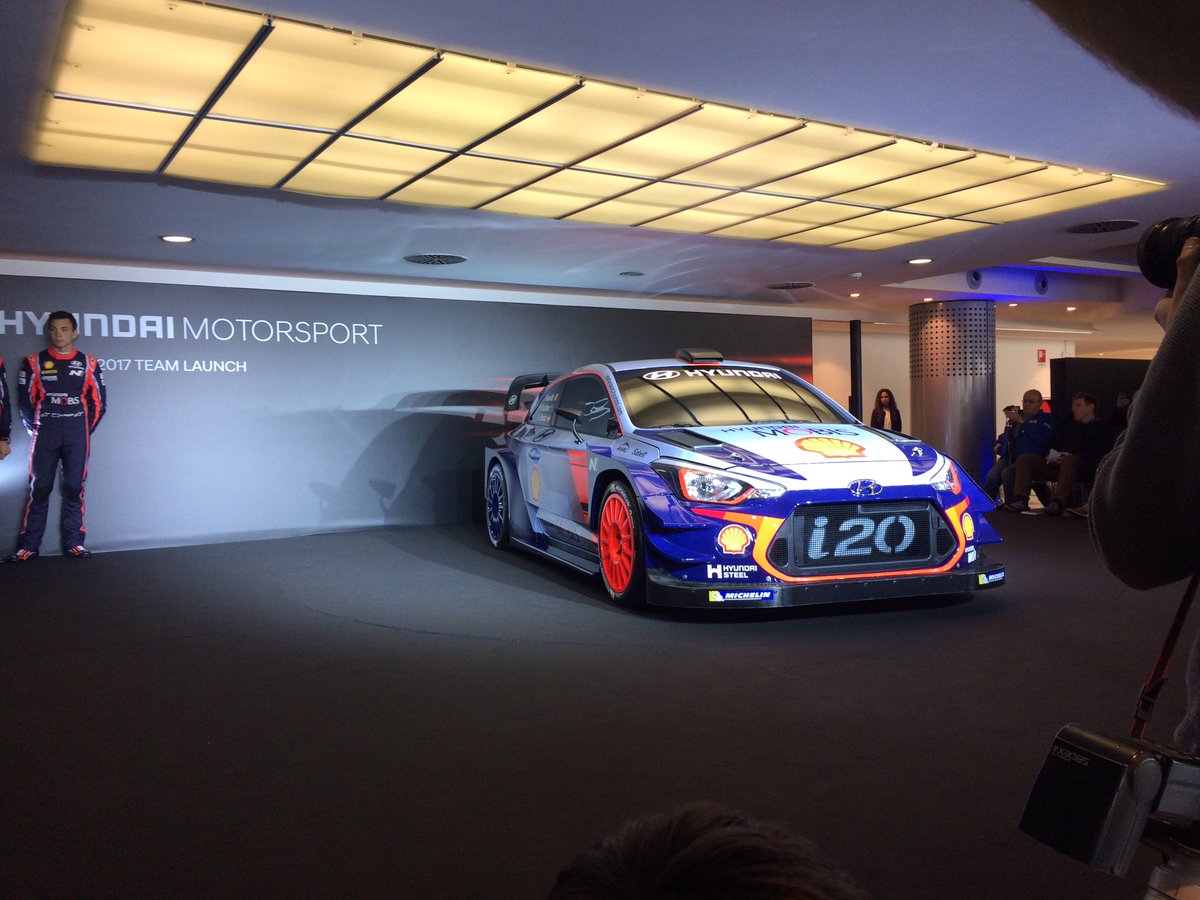 HMSGOfficial's tweet photo. Here is the Hyundai i20 Coupe #WRC!!  #HyundaiWRC #WRC2017 https://t.co/zxaG3ClODQ