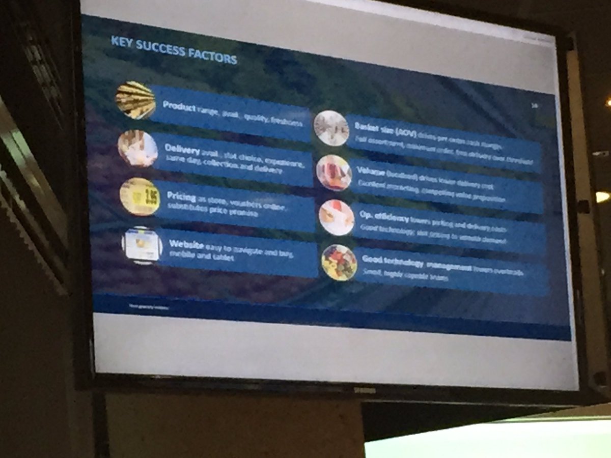 Ainara08's tweet photo. Efficiency in picking &amp; delivery is the main key factor of sucess in the grocery e-commerce #elsupermercadodelfuturo#ESADEcreapolis https://t.co/vhCnzLUzey