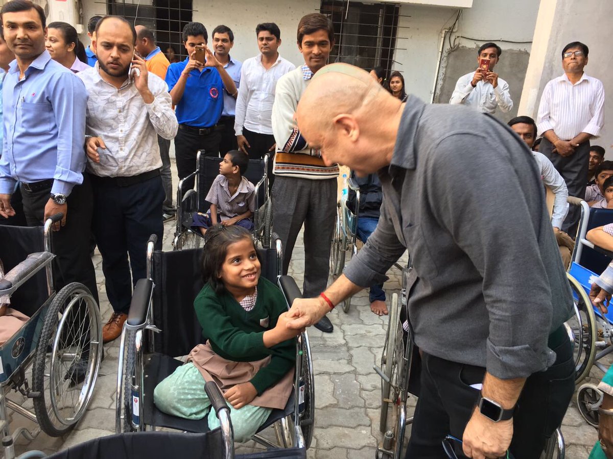 AnupamPKher's tweet photo. These differently abled children from a school in Surat literally touched my life &amp; healed it. Spending time with them was therapeutic.:) https://t.co/DeNJugv8M7