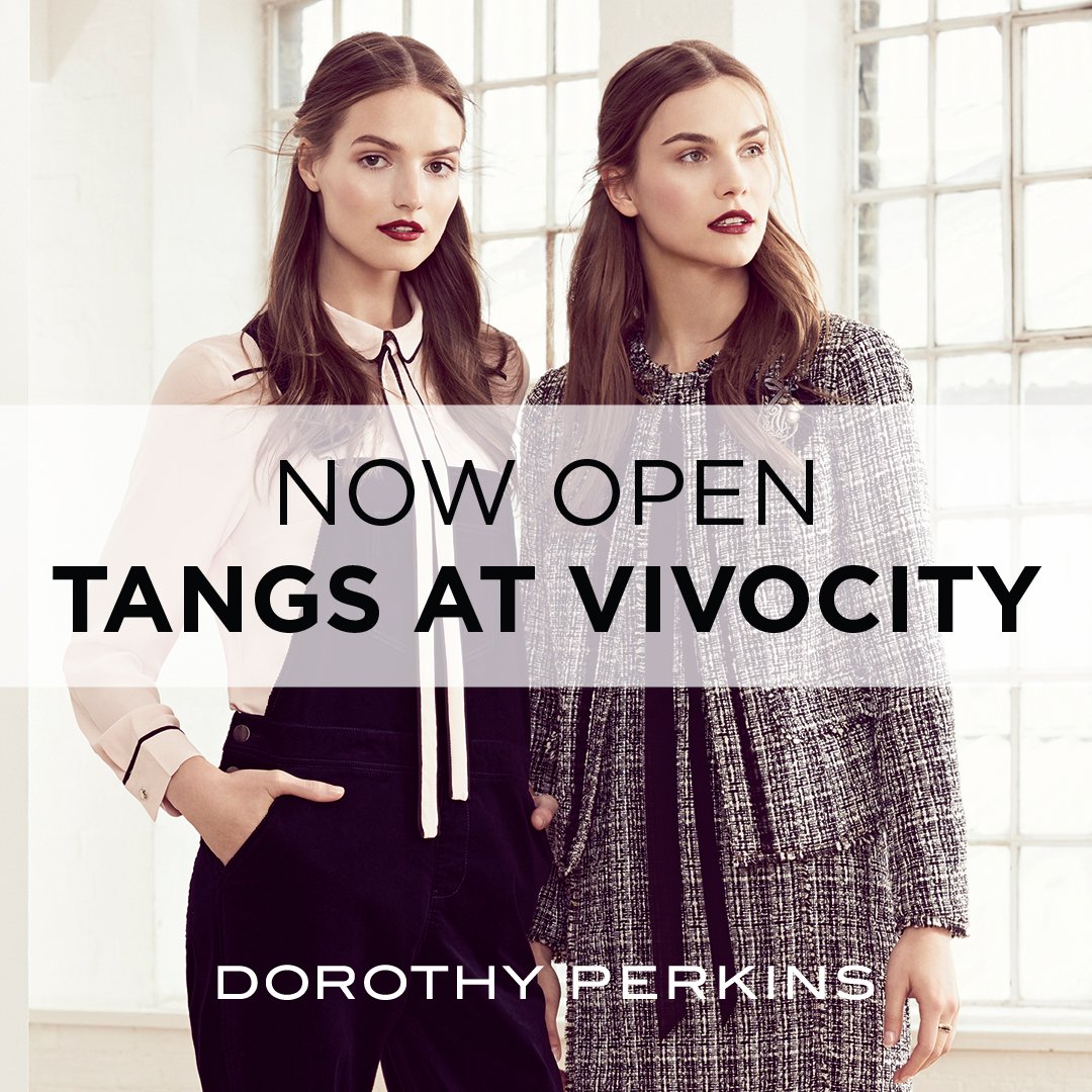We are now open at @TANGS VivoCity Level 1! Get your fashion fix and check out our latest arrivals now in stores. #dorothyperkinssg