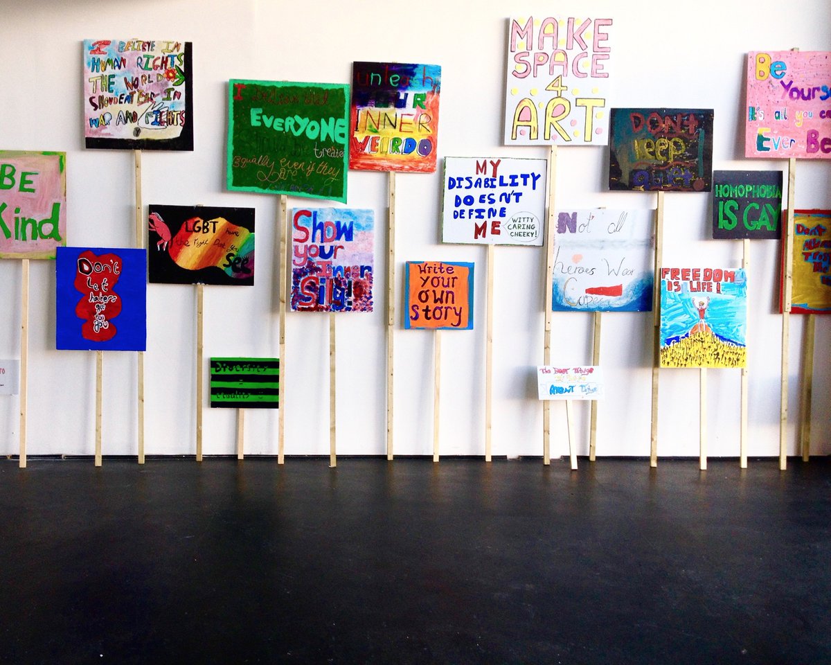 LPAP2016's tweet photo. Visit the LPAP|SPACE (next to #TheCambridge) see placards created by residents with @GeneralPublic for #LLF2016, open 11-4 Thurs &amp; Fri https://t.co/veBQCxOiDX
