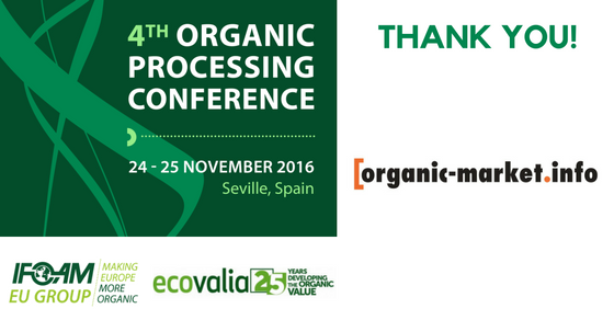 OrganicsEurope's tweet photo. Thank you, @organic_tweet, for making the 4th #Organic Processing Conference a success! 
#4OPC @IFOAMEU @Ecovalia https://t.co/fu2gOYDQTI