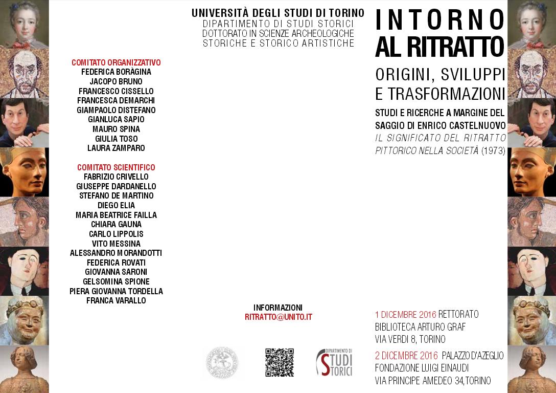 StudyinTorino's tweet photo. Oggi e domani #convegno "Intorno al ritratto. Origini, sviluppi e trasformazioni" a @unito. https://t.co/TmxgGoovrL https://t.co/HjGLJt4lBI