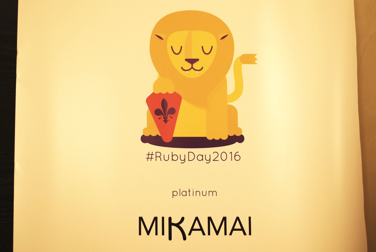Mikamai's tweet photo. We really enjoyed #RubyDay2016! Here some pics of the two-day event 📷 ✌️ https://t.co/D3Y5MEi3Rx #RubyDay @rubydayit https://t.co/QCn4kksBKT