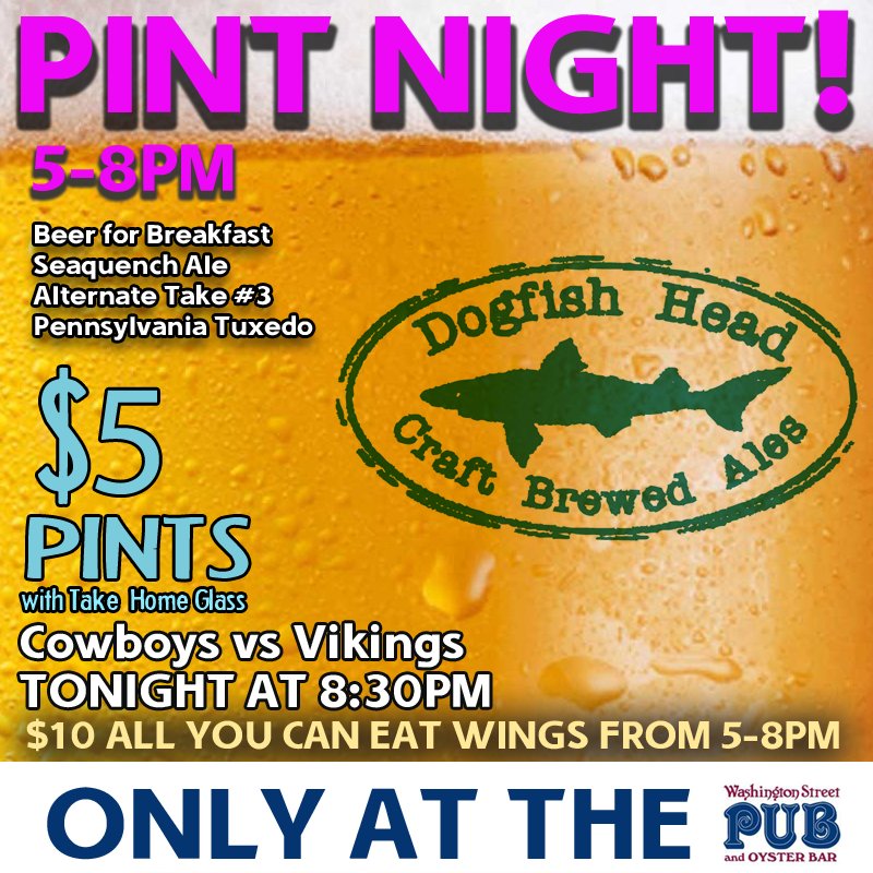 #PUB
#ALLYOUCANEATWINGS
#PINTNIGHT